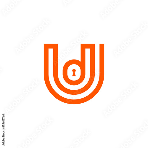 U Vibrant Creative Leter Logo Design