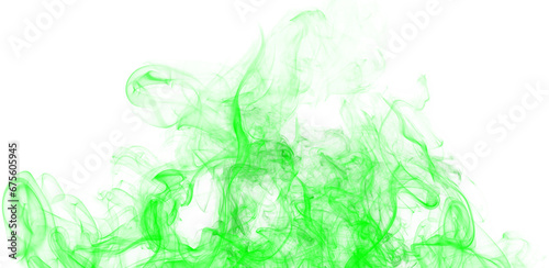 realistic green smoke graphic element