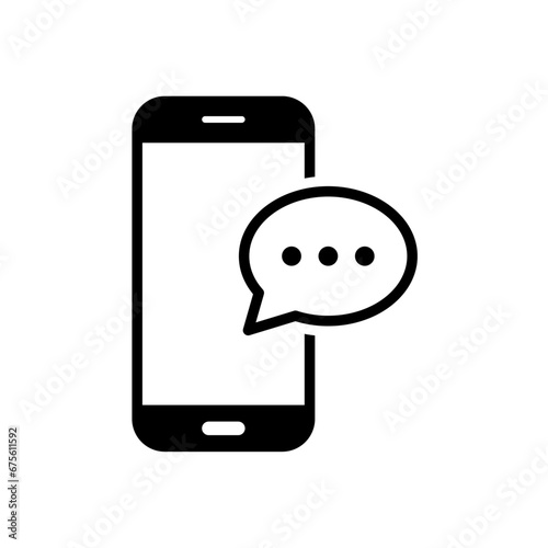 Smartphone text message icon