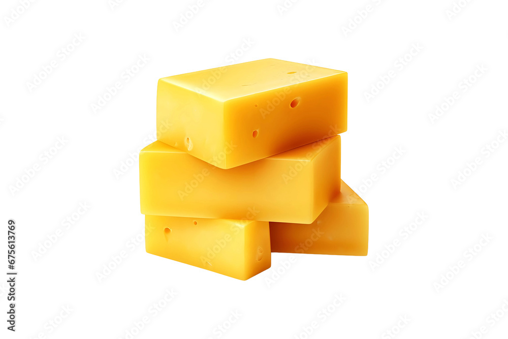 Cheddar cheese pile isolated on transparent and white background Cheddar cheese pile isolated on transparent and white background