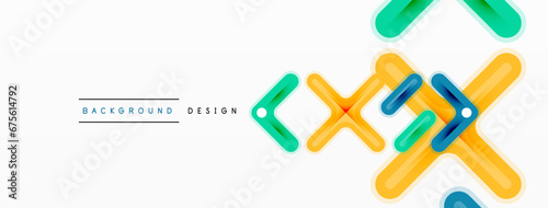 Minimal geometric background cross line. Design for wallpaper, banner, background, landing page, wall art, invitation, prints, posters