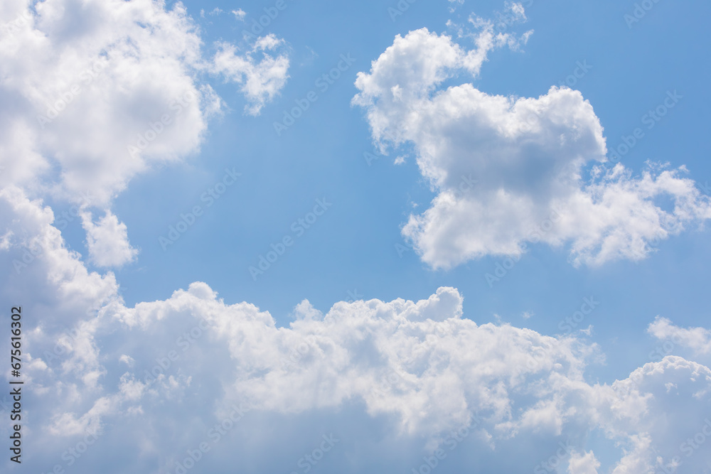 White bird clouds under the blue sky. sunny weather White bird clouds under the blue sky. sunny weather