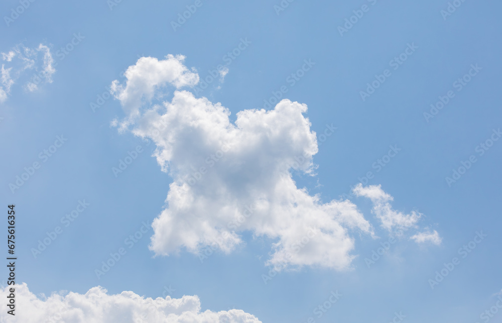 White bird clouds under the blue sky. sunny weather White bird clouds under the blue sky. sunny weather