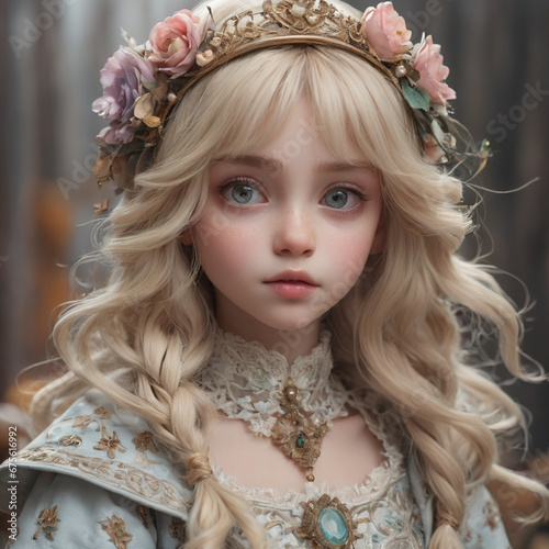 portrait of a cute girl