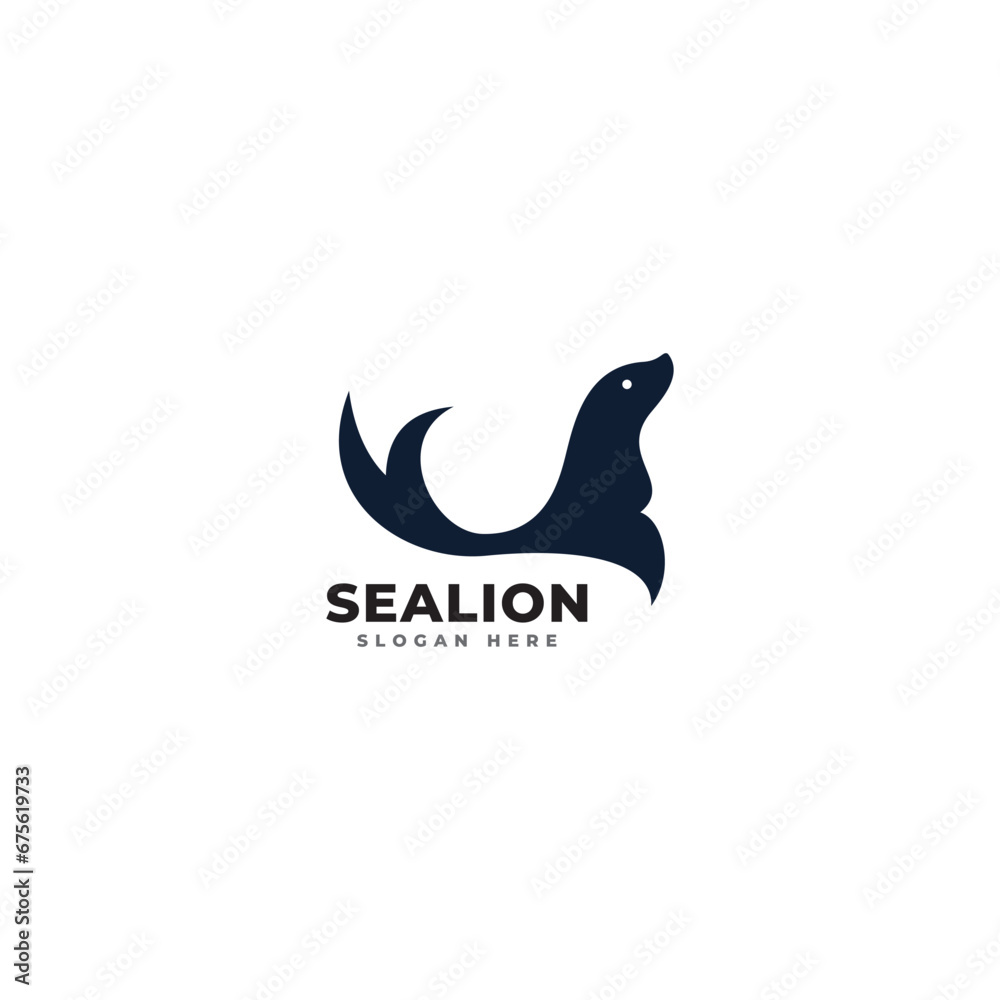 Sea lion symbol - vector illustration Sea lion symbol - vector illustration