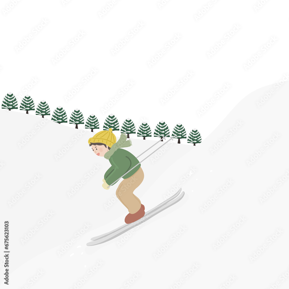 겨울 스키 겨울 스키