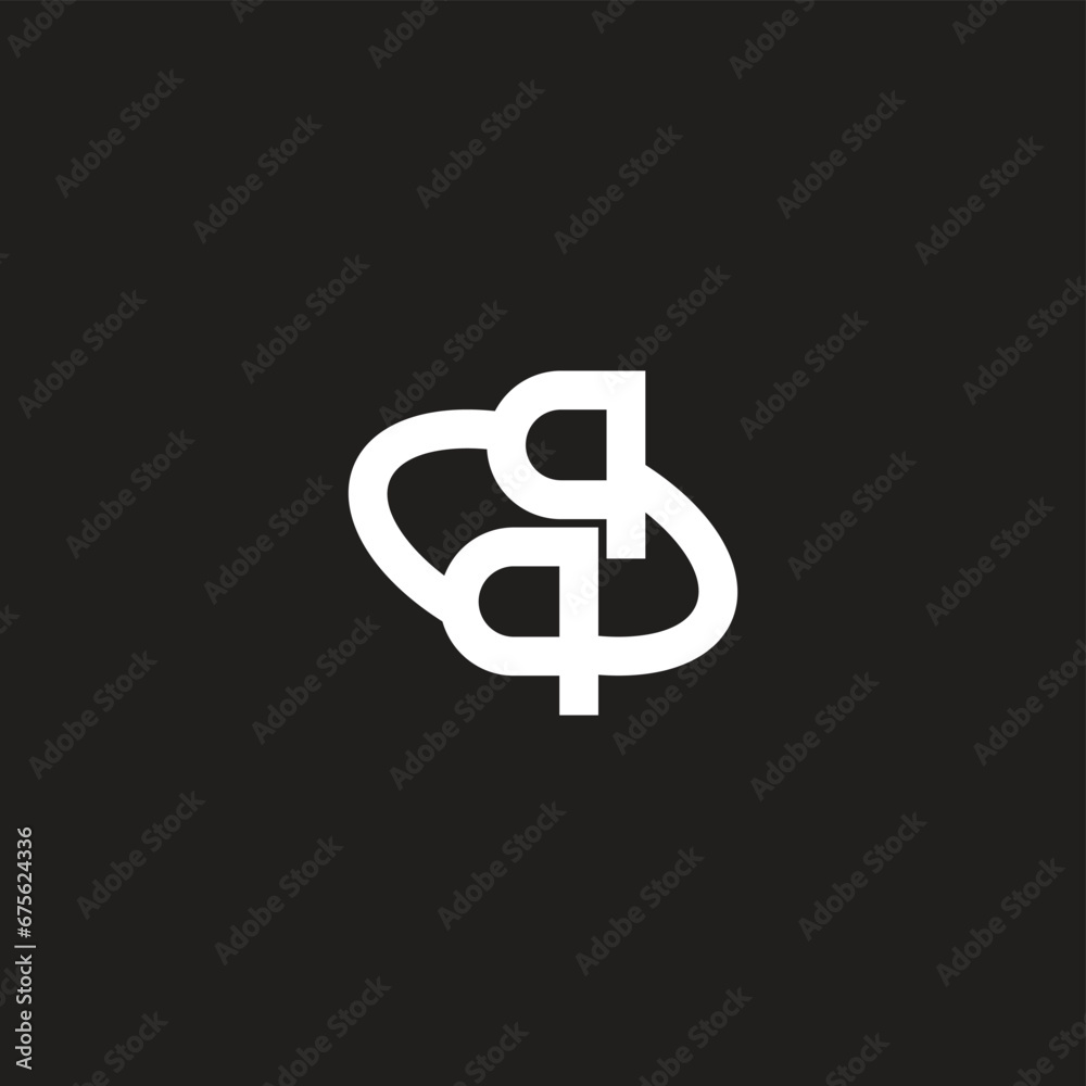 letter qq circle simple geometric logo vector letter qq circle simple geometric logo vector