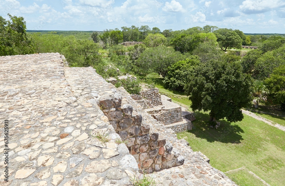 The impressive structures of the overlooked Mayan ruins of Oxkintok