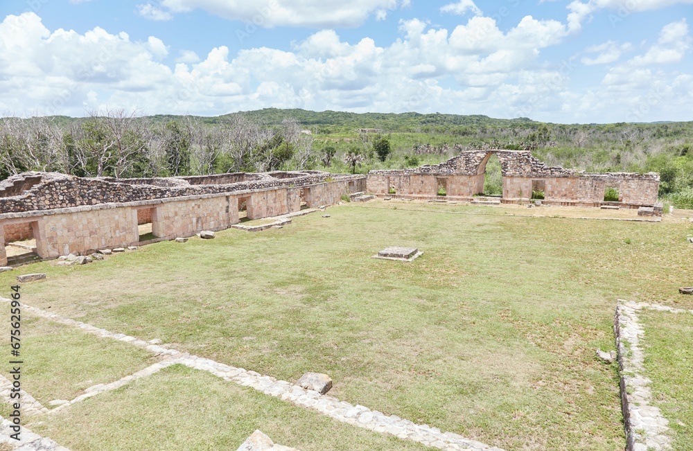 The impressive structures of the overlooked Mayan ruins of Oxkintok