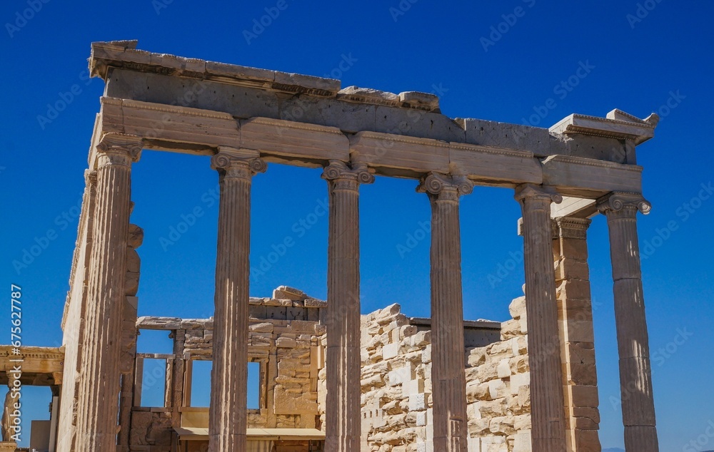 The Erechtheum at Acropolis of Athens, Athens, Greece
