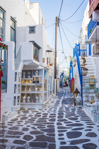 Fototapeta Naklejka Na Ścianę i Meble -  Chora town in Mykonos Island, Greece