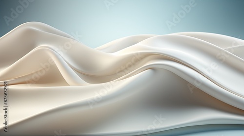 AI-generated illustration of white fabric. MidJourney.