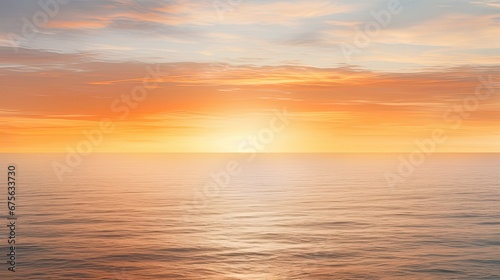 sunset over the sea, beach horizon, golden sunset sky, holiday travel © FF Proudction