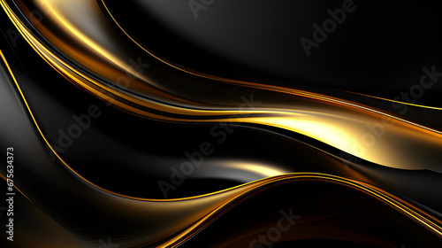 black and golden abstract background