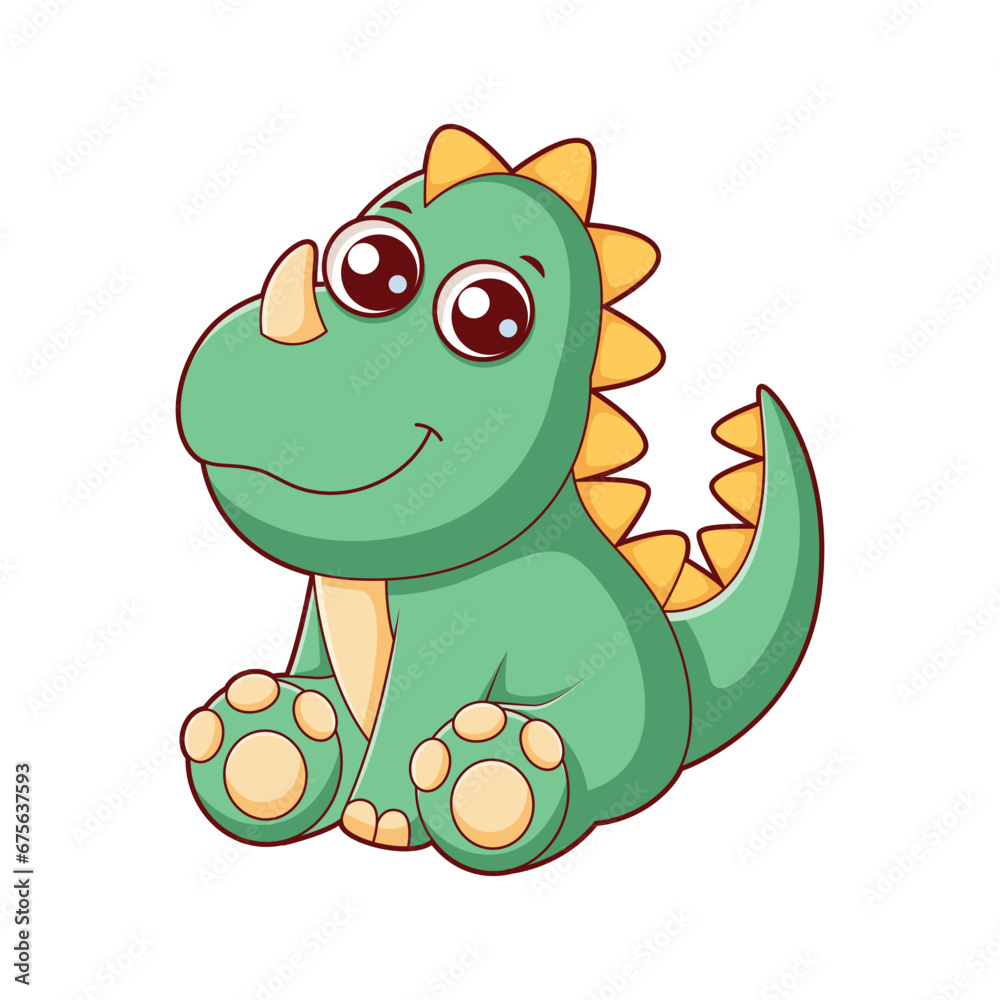 Cute Dinosaur Character Design Illustration Cute Dinosaur Character Design Illustration