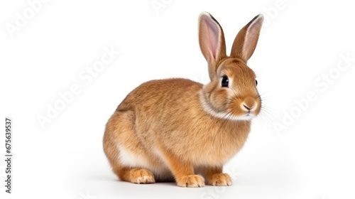 A Rabbit isolated on white background