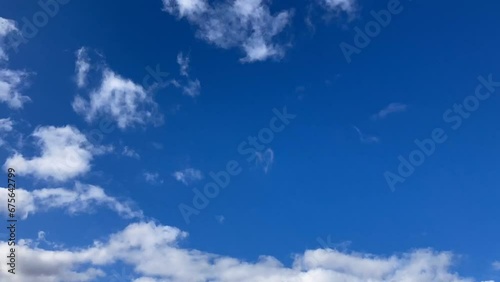 ２０２３年11月の札幌の青空と雲　タイムラプス