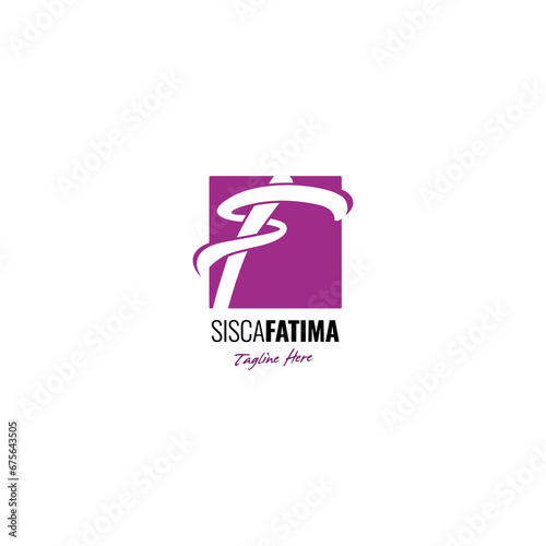 SF or F S letters logo design template. Graphic vector illustration.