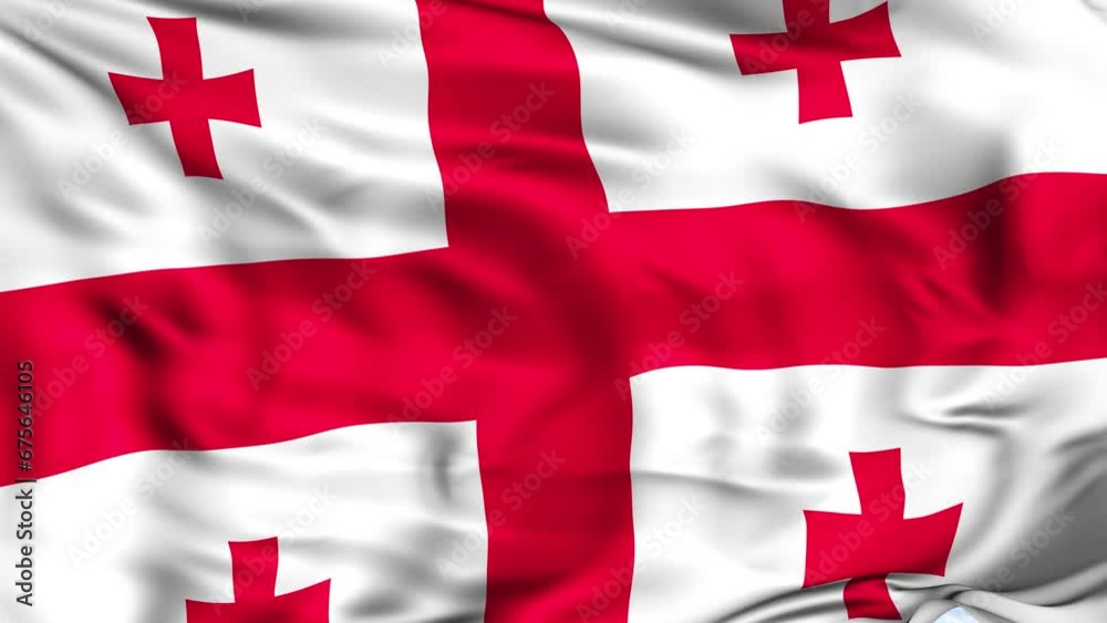 Georgia Waving Flag Background
