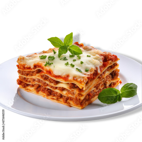 Delicious Layers of Lasagna Covered in Savory Sauce and Melting Cheese