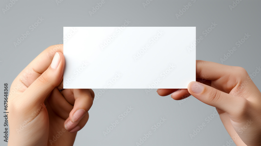 hand holding blank card HD 8K wallpaper Stock Photographic Image hand holding blank card HD 8K wallpaper Stock Photographic Image