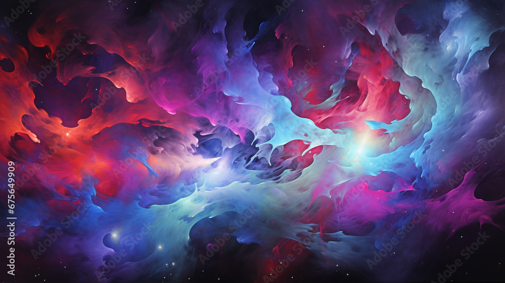 Obraz premium Striking Galaxy with Glowing