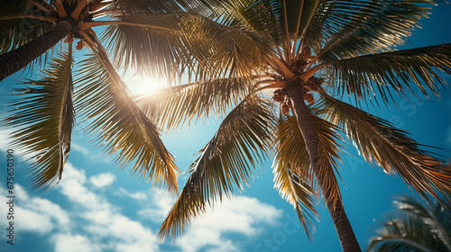 coconut palm tree HD 8K wallpaper Stock Photographic Image 