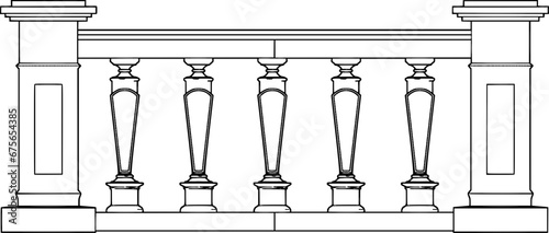 Visual Guide: 2D Concrete Balustrade Design Drawing