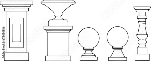 Visual Guide: 2D Concrete Balustrade Design Drawing