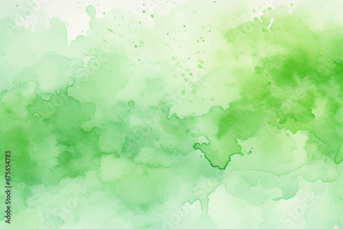 The abstract green and yellow watercolor gradient detail pattern background and wallpaper. Colorful graphic illustration for application and website. Generative AI.