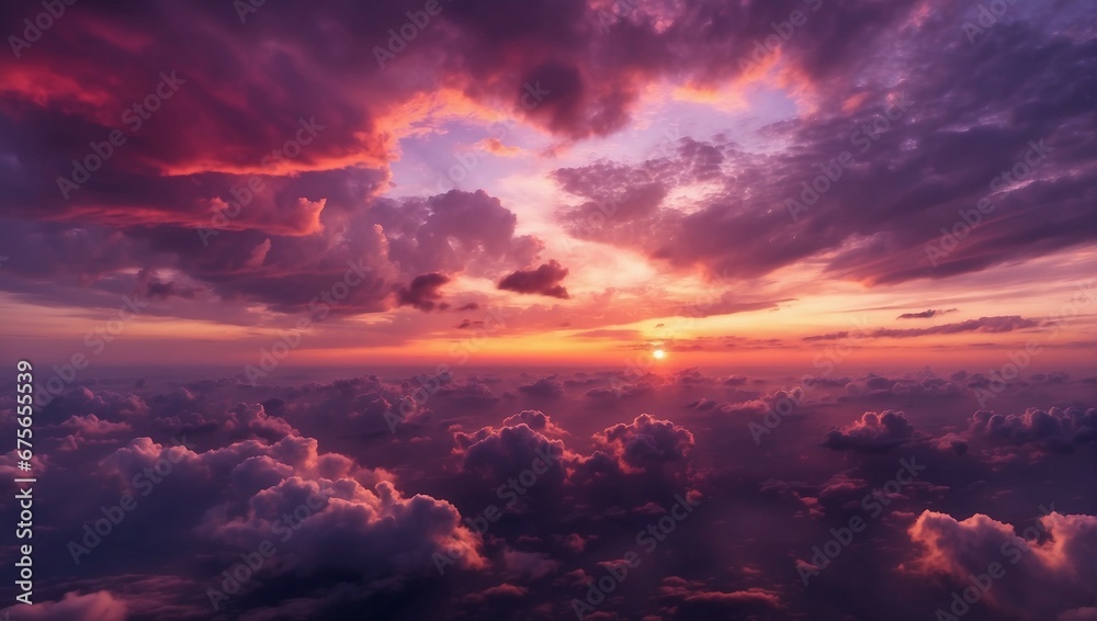 the sun is setting over the clouds in the sky
the sun is setting over the clouds in the sky