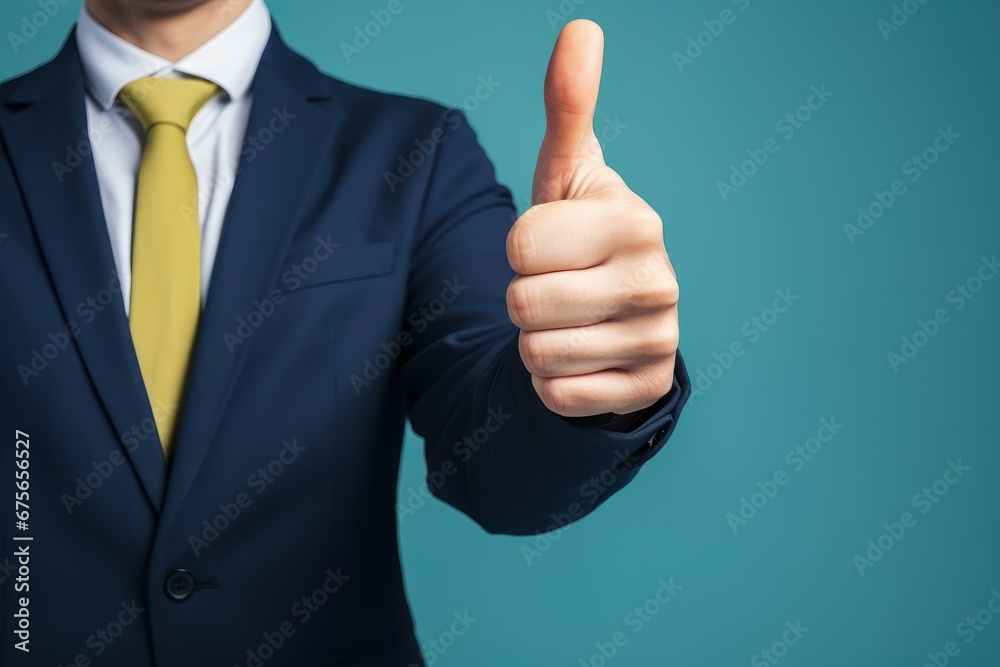 Portrait of handsome man showing thumbs up in studio bright colors background, Young businessman like hand gesture, Approving Portrait of handsome man showing thumbs up in studio bright colors background, Young businessman like hand gesture, Approving