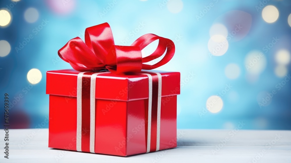 Merry Christmas and a happy new year. Background with Christmas gift box Merry Christmas and a happy new year. Background with Christmas gift box
