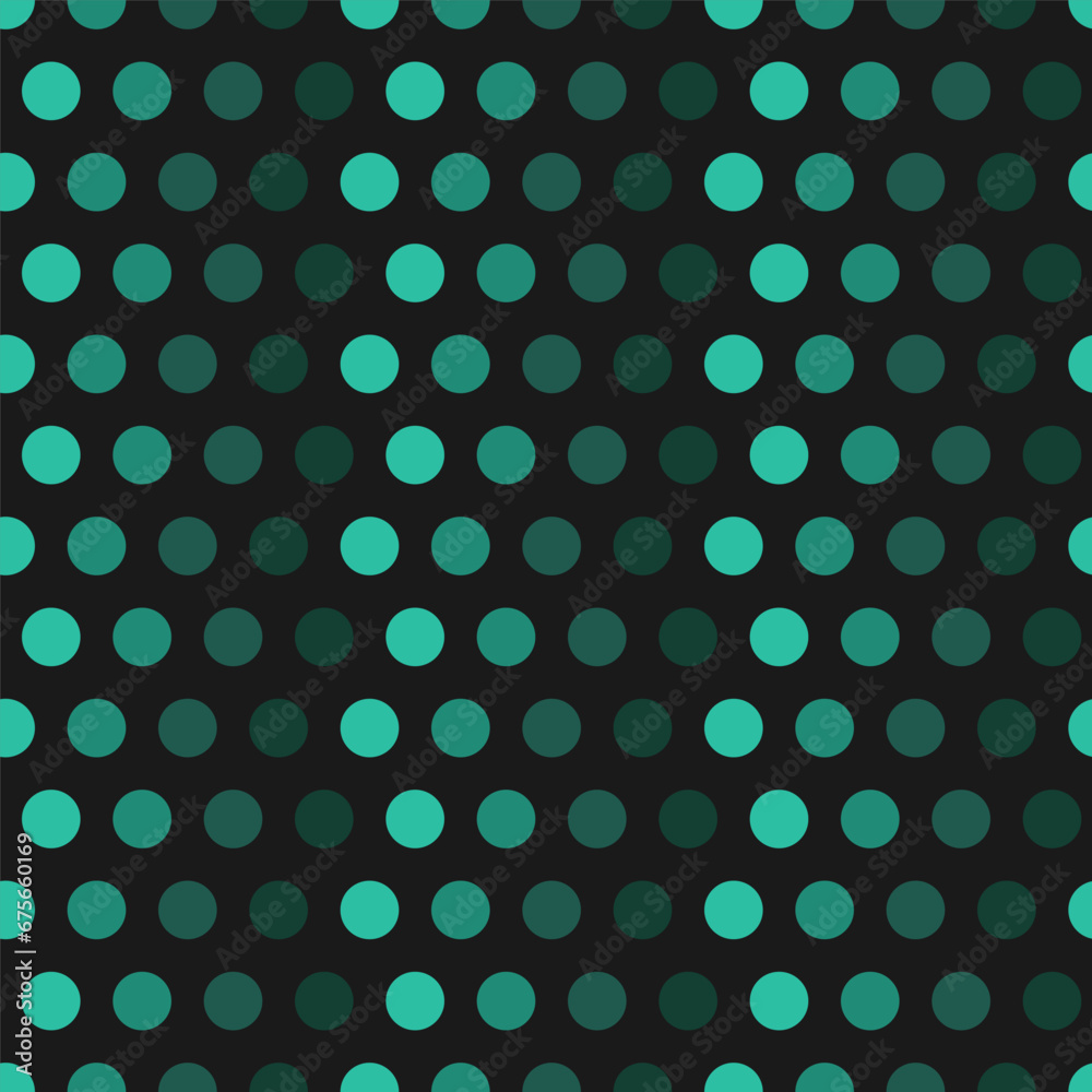 Seamless pattern with green dots and black background Seamless pattern with green dots and black background
