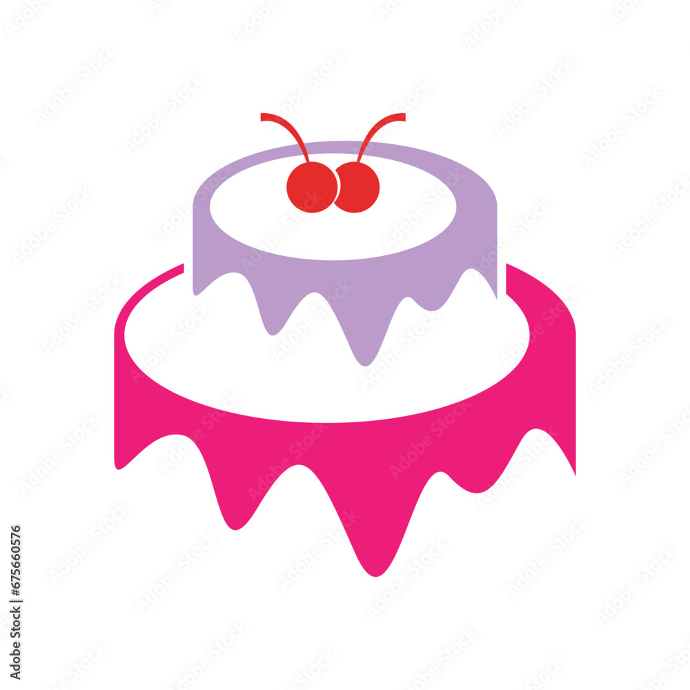 Cake logo icon design Cake logo icon design