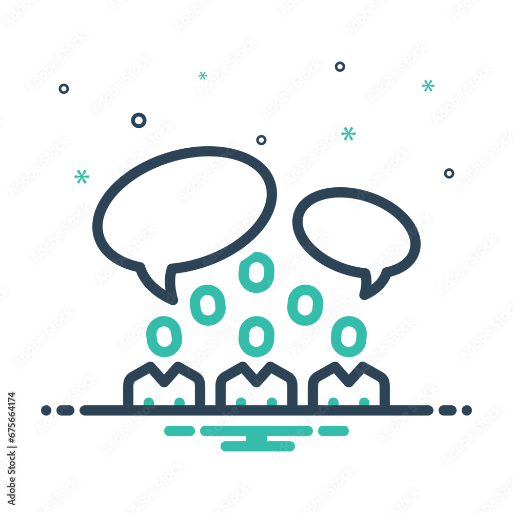 Mix icon for group talk 