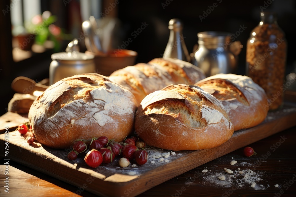 Artisan Baker: Displaying freshly baked bread and pastries