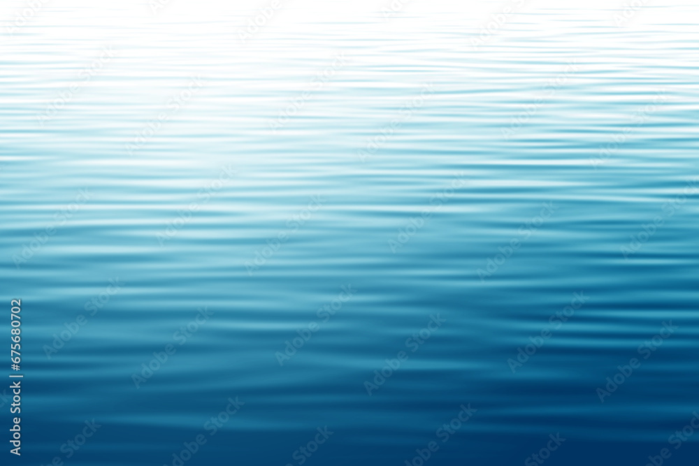 Naklejka premium blue water surface, Seawater, blue, ocean waves, surface, lake, skin, natural waves, ripples, movement, aqua light reflection.