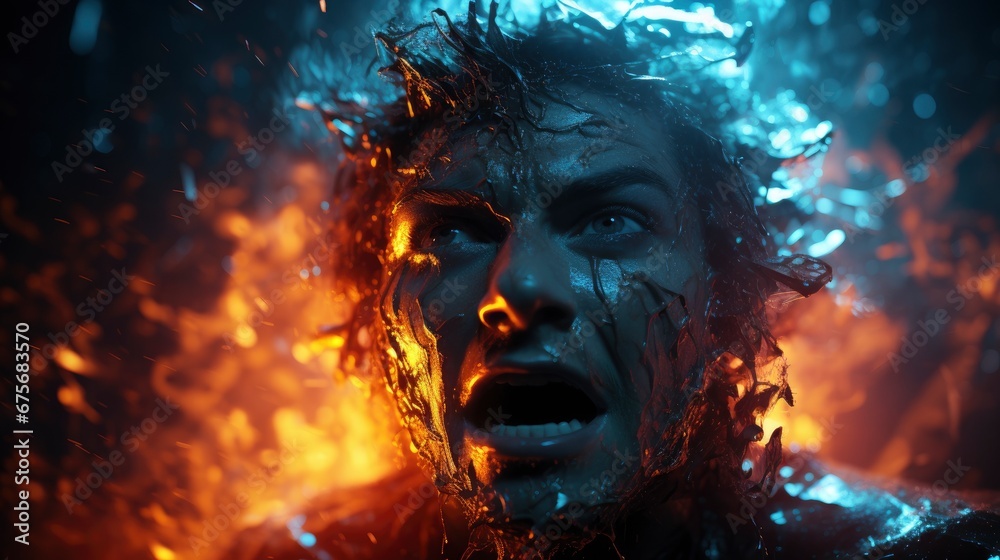 Frozen Man Trembles Cold Has Red, Ultra Bright Colors, Background Images , Hd Wallpapers