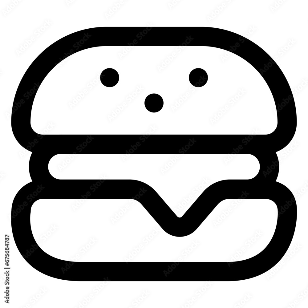 burger icon vector illustration asset element burger icon vector illustration asset element