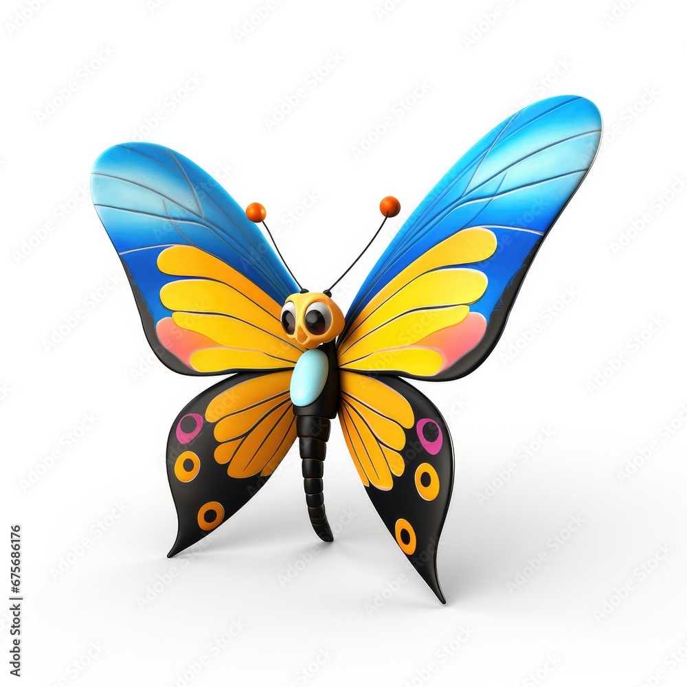 Butterfly cartoon character Butterfly cartoon character