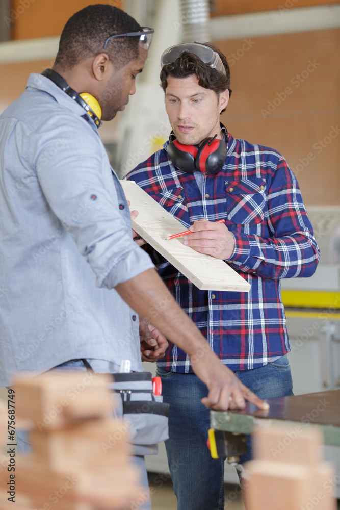 two craftsman during the workshop two craftsman during the workshop