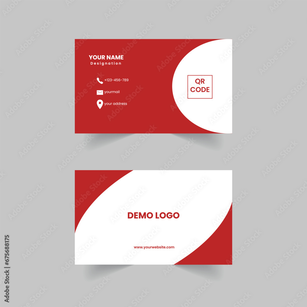 Red vector modern abstract clean and simple business card template, Stylish design and visiting card, Creative and professional business card design
Red vector modern abstract clean and simple business card template, Stylish design and visiting card, Creative and professional business card design