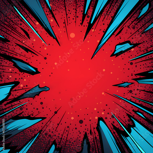 American Comic Concentration Line stock illustration