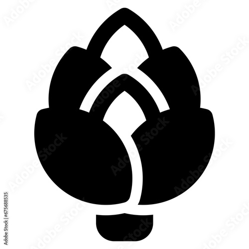 artichoke icon vector illustration asset element