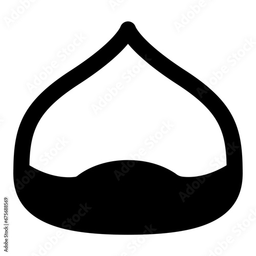 chestnut icon vector illustration asset element