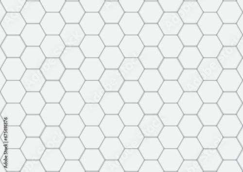 gray background technology hexagon line template. 