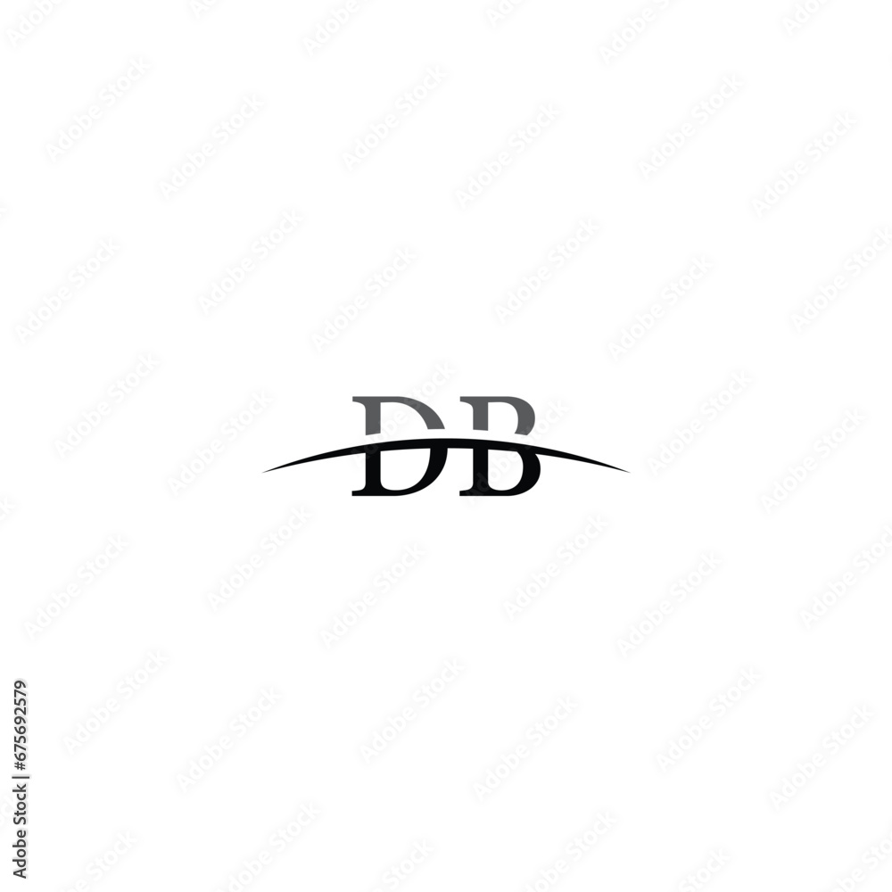 Initial letter d b logo design template creative and professional infinity logo on black background. db letter for simple logo design Initial letter d b logo design template creative and professional infinity logo on black background. db letter for simple logo design