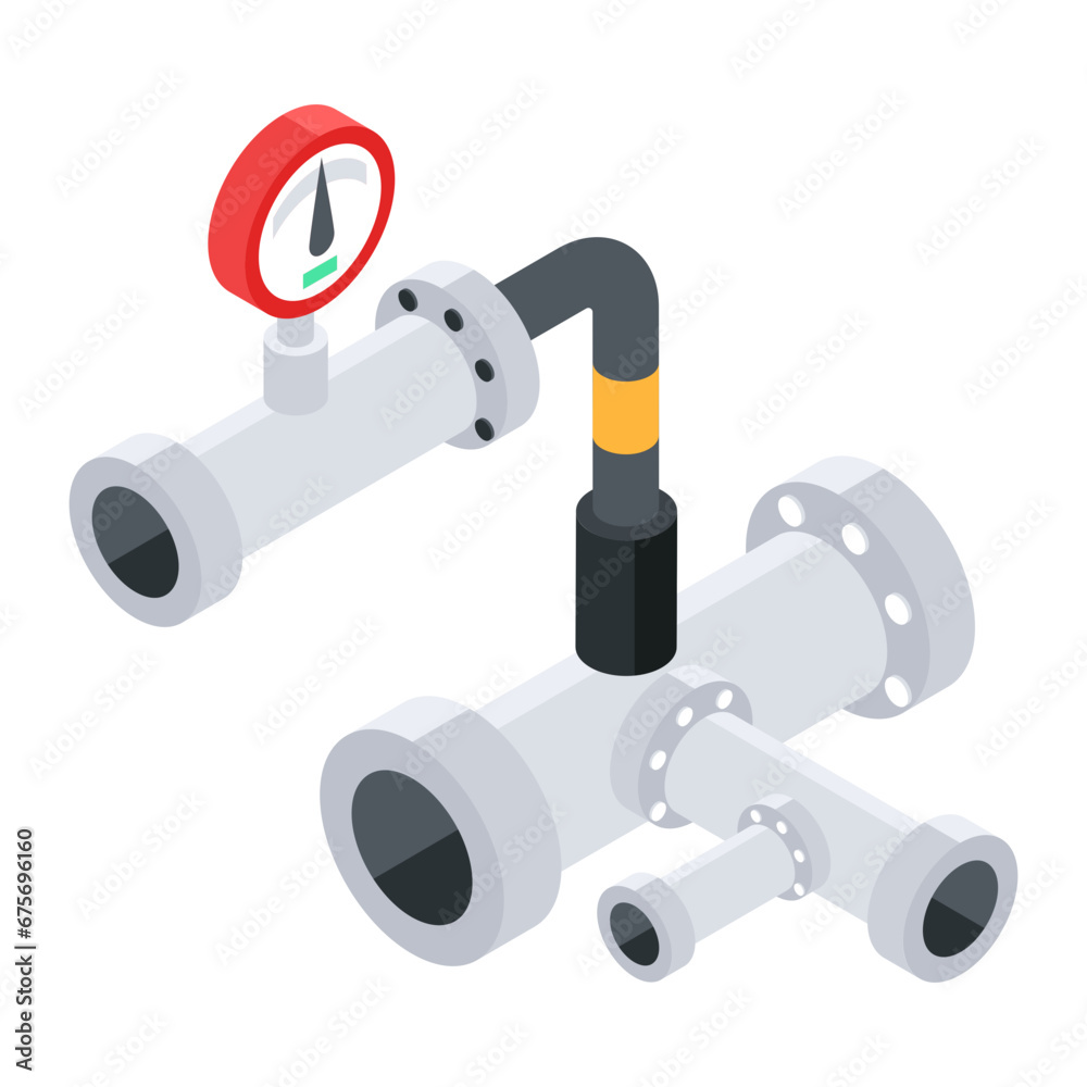 Plumbing Isometric Icons Plumbing Isometric Icons