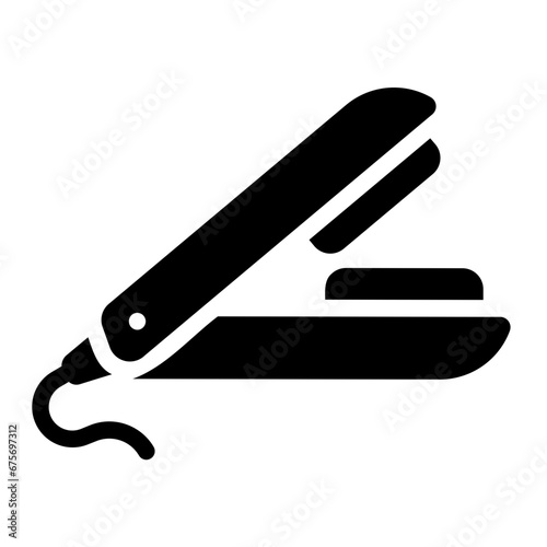 straightener Solid icon